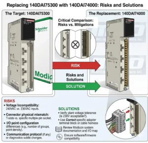 Replacing 140DAI75300 with 140DAI74000 Risks and Solutions