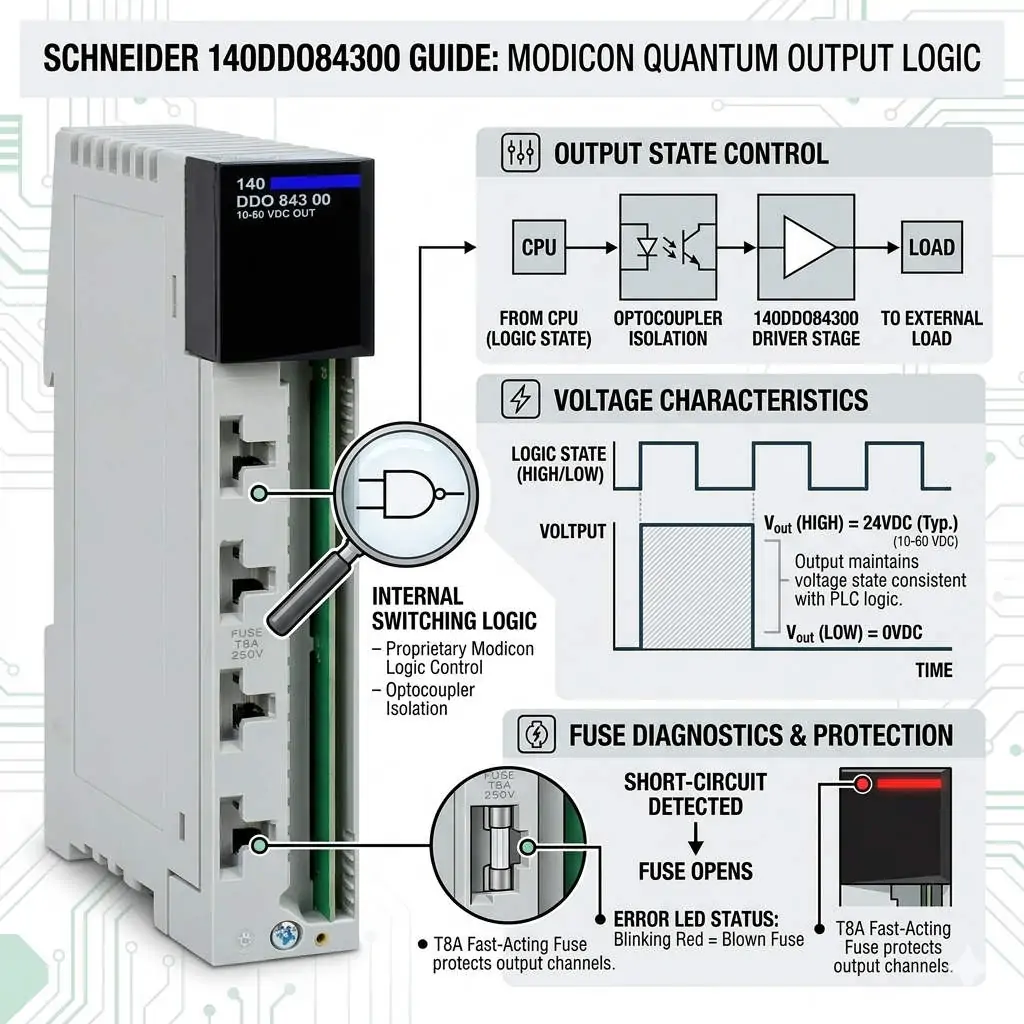 Schneider 140DDO84300 Guide Modicon Quantum Output Logic