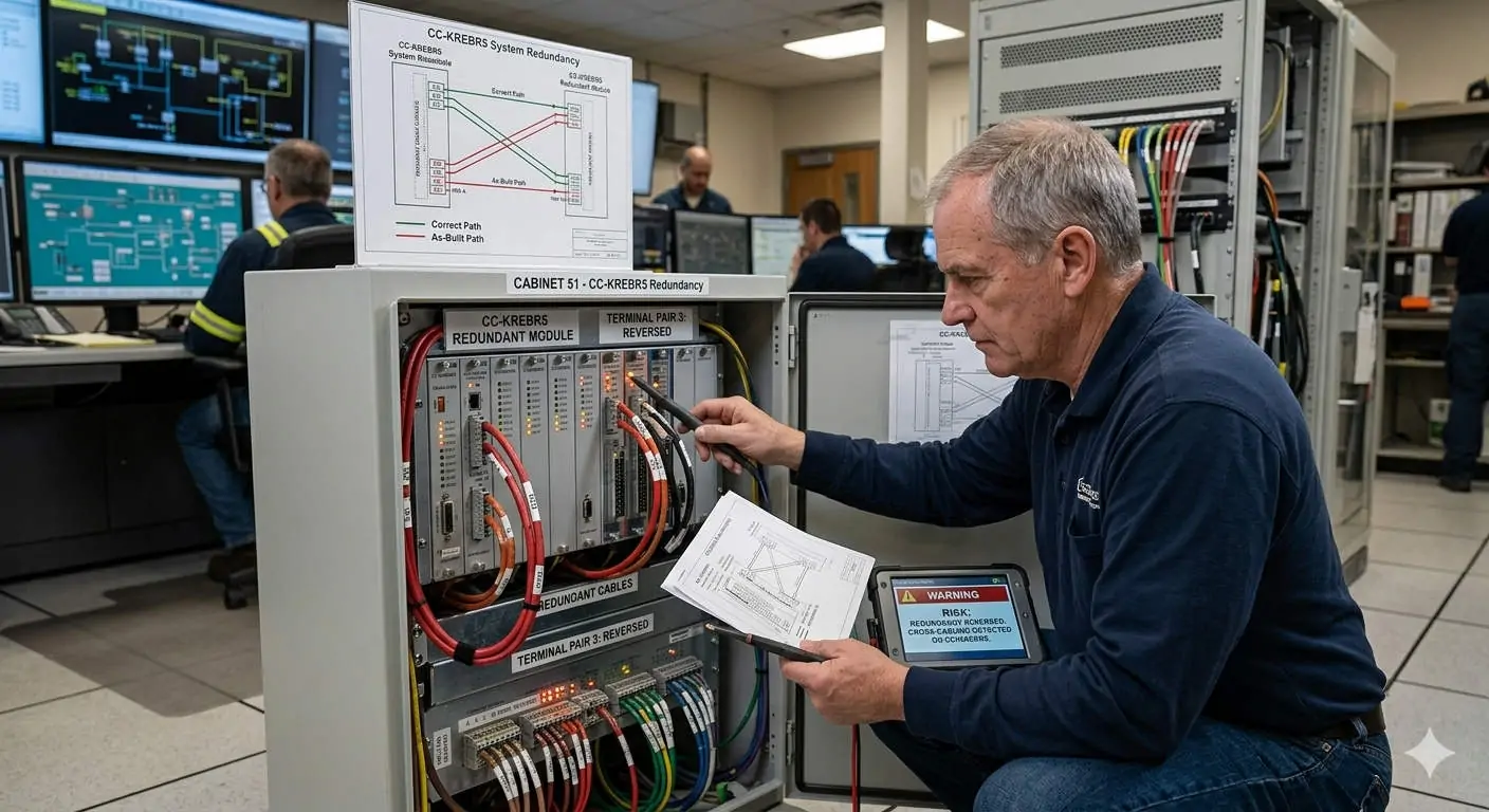 Troubleshooting CC-KREBR5 Risks Reversing Redundant Cables