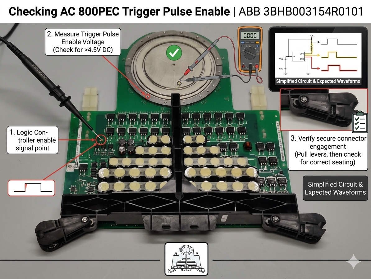 Checking AC 800PEC Trigger Pulse Enable ABB 3BHB003154R0101