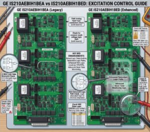 GE IS210AEBIH1BEA vs H1BED Excitation Control Guide