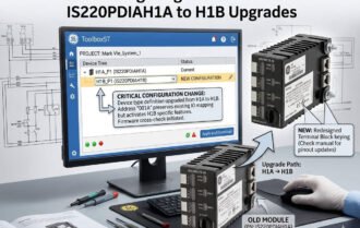 Reconfiguring ToolboxST for IS220PDIAH1A to H1B Upgrades