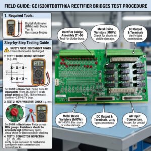 How to Test GE IS200TDBTH6A Rectifier Bridges