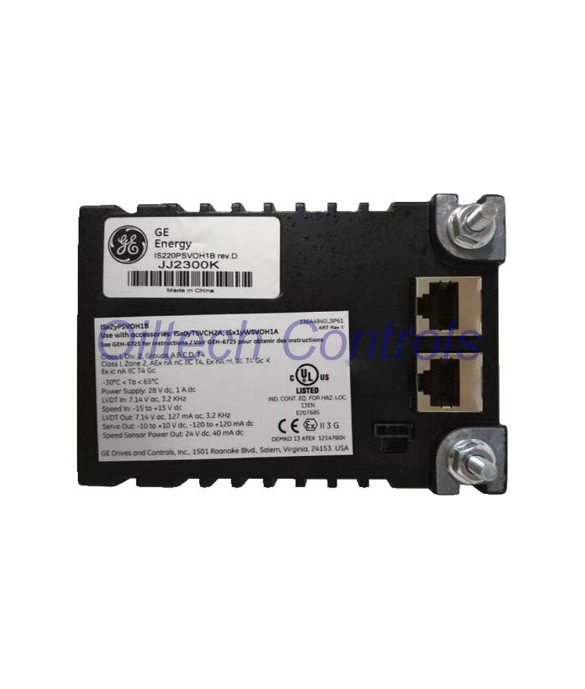 IS220PSVOH1B GE Mark VIe Servo I/O Pack – Dual Ethernet
