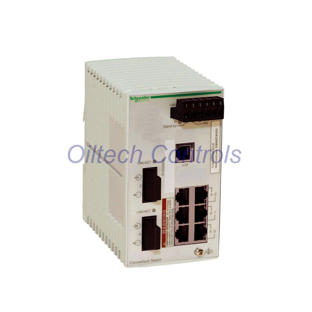 TCSESB083F2CU0 ConneXium Managed Switch | 6TX/2FX Multimode Ethernet