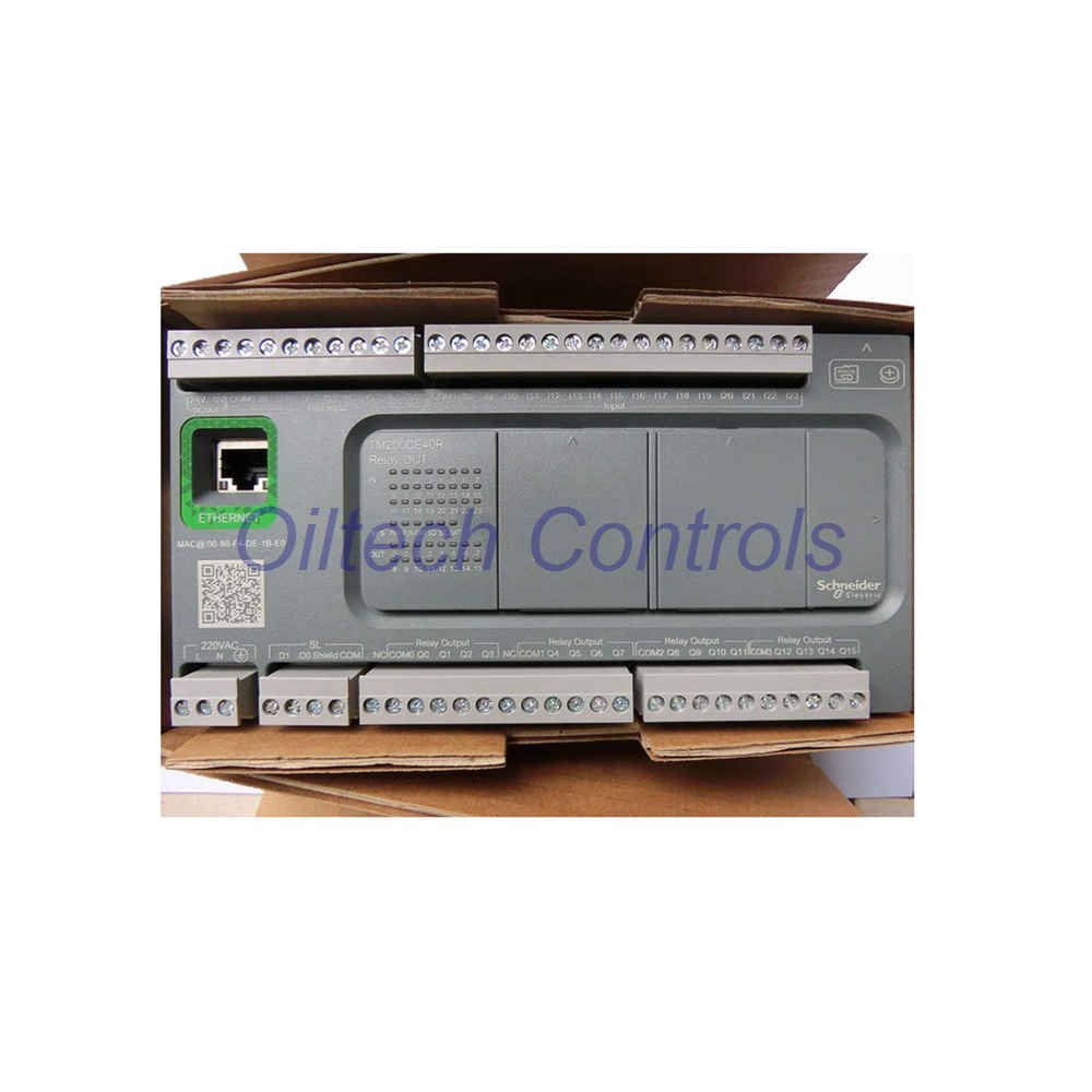 TM200CE40R Logic Controller – 24 In / 16 Out, Modbus TCP/IP, Compact
