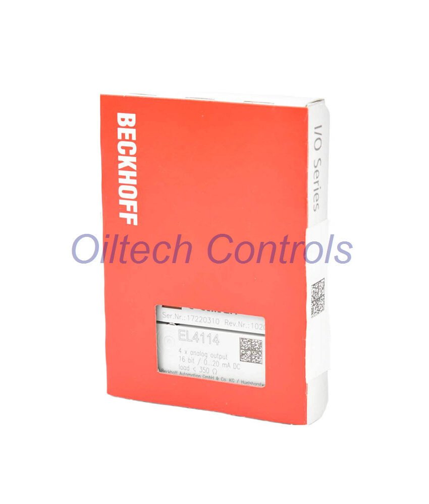 EL4114 Beckhoff 4-Channel Analog Output Terminal 0-20 mA 16 Bit